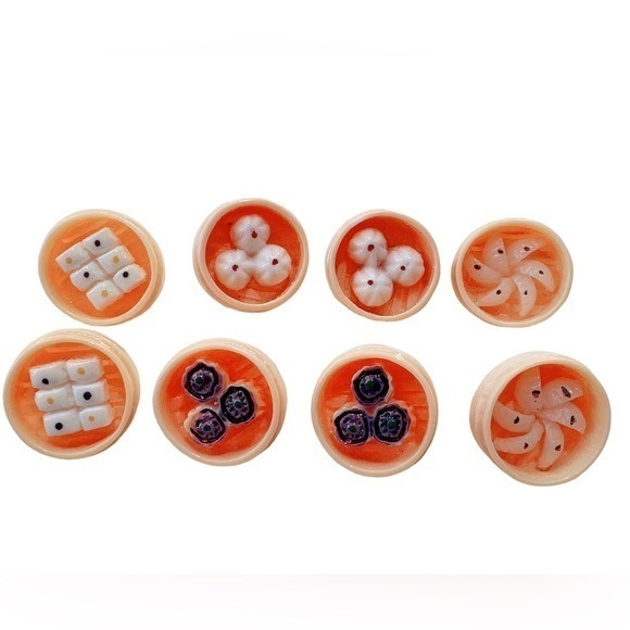 Jewelry - steamed buns / steamed dumplings/ /bao/ /shumai earrings 包子/馒头/小笼包/烧卖/food theme